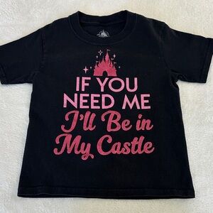 Disney T-Shirt with Pink Castle Print